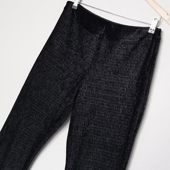 Free People So Charming Velvet Flare Pants L Black PullOn Stretch Whimsigoth Y2K - Picture 9 of 16